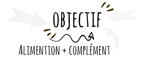 Objectif = Alimentation + compléments