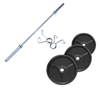 Olympique - Diamètre 51mm Pack Poids Olympiques 70 kg + barre + stop disques