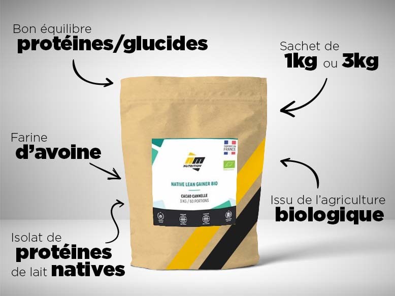 Native lean gainer zero d'AM Nutrition