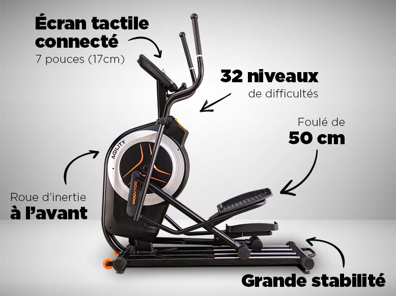 Vélo elliptique Agility de Moovyoo