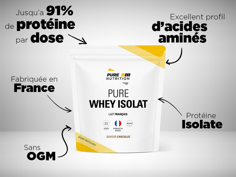 Pure Whey Isolat d de Pure AM Nutrition