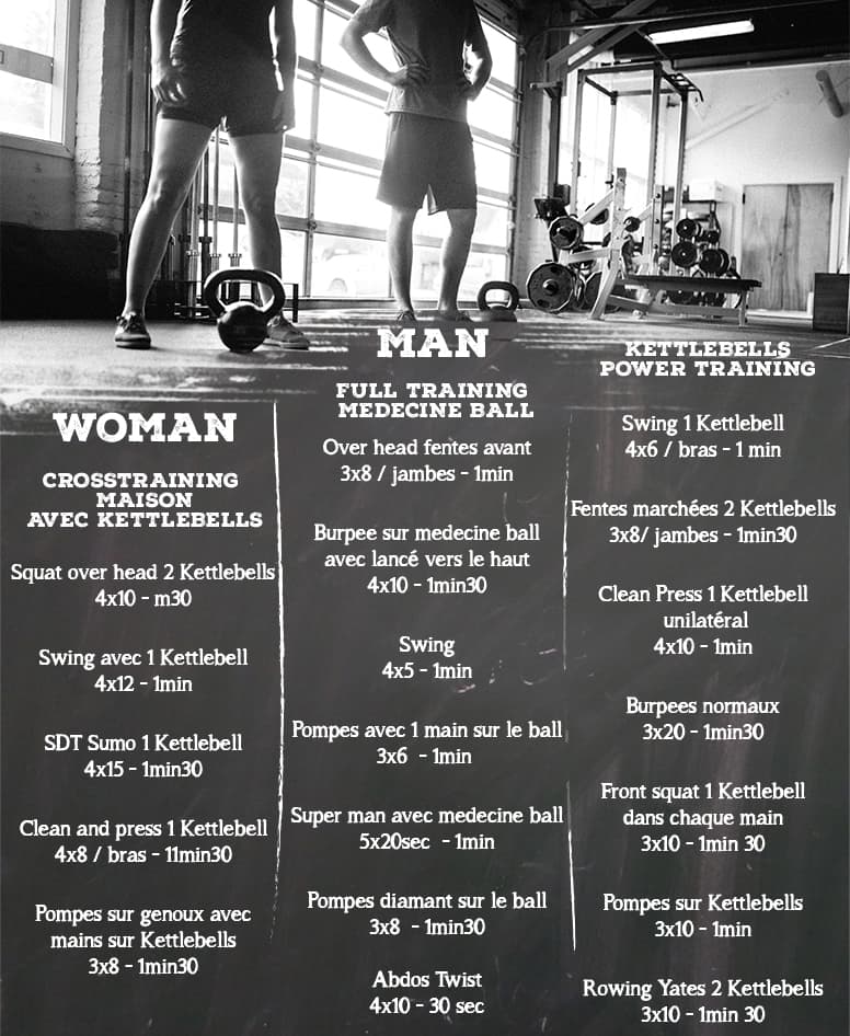 exemple d'exercice de cross training