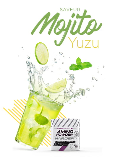 Amino Powder Harder Mojito et Yuzu
