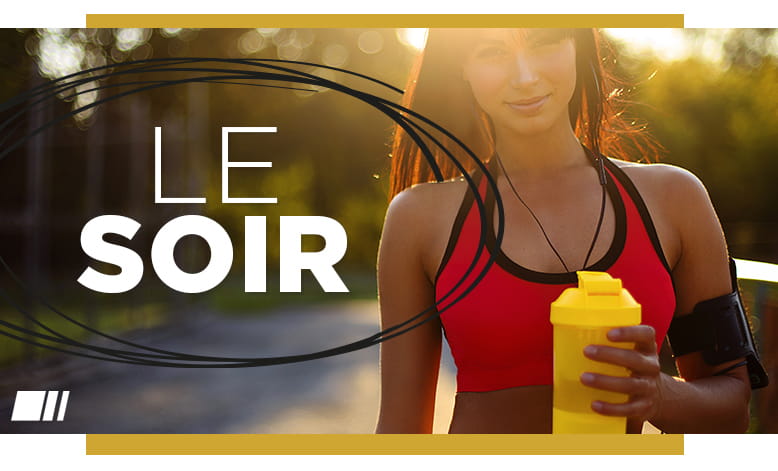 Repas après une séance de sport le soir