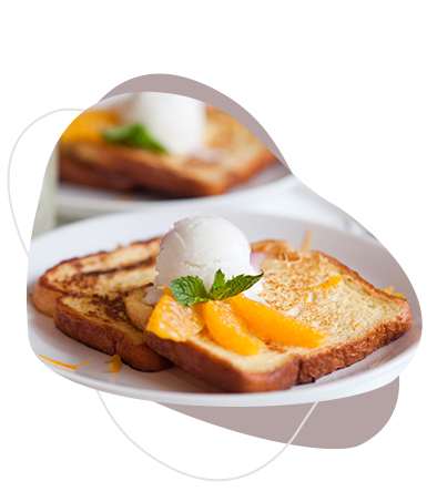 Pain perdu et sa glace protéinée