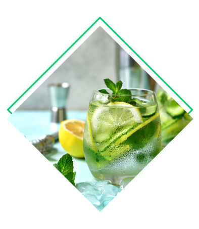 Eau citron vert - Concombre détox