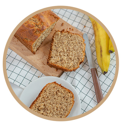 Banana Bread Vegan Protéiné