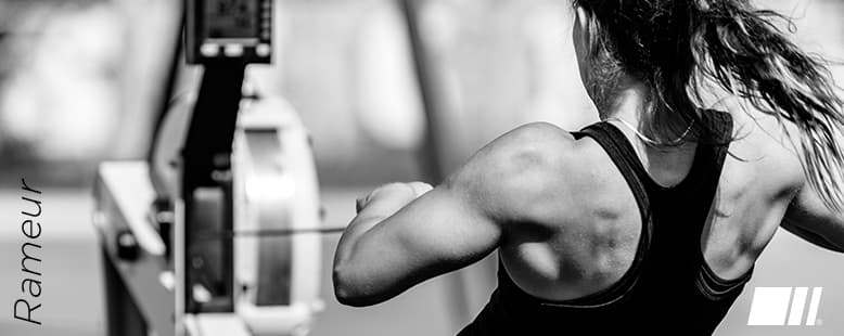 Les muscles sollicités avec un Rameur