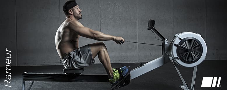 Muscles sollicités avec le Rameur