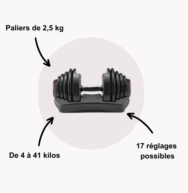 Les haltères bowflex