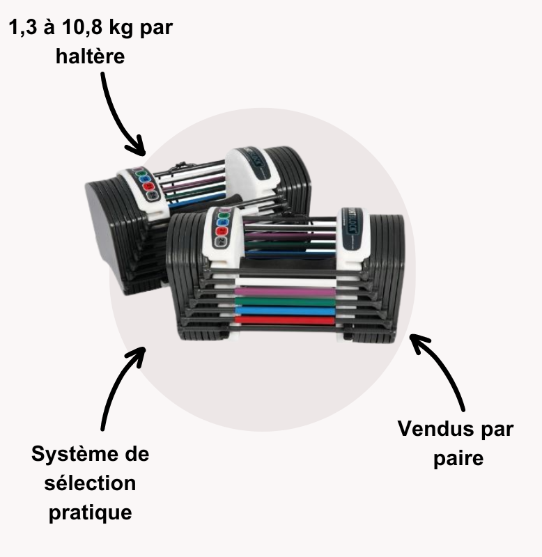 Haltères powerblock