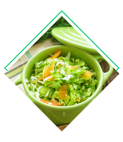 Salade de choux aux agrumes détox