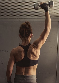 Exercices pour les épaules sur banc de musculation