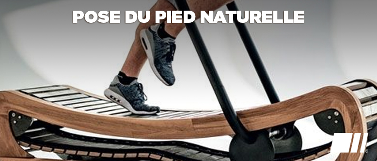Une pose du pied naturelle