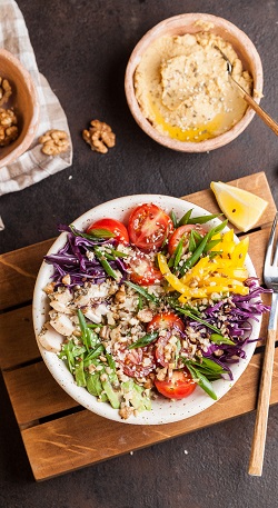 Salade de quinoa protéinée