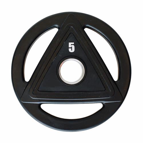 Disque Olympique - Diamètre 51mm Disque caoutchouc olympique 5 kg Noir
