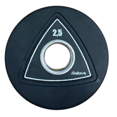 Disque Olympique - Diamètre 51mm Disque caoutchouc olympique Noir