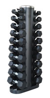 Halteres Pack Haltères Hexagonaux 1 à 10 kg et Rack