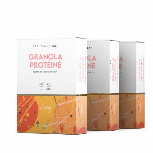 Granola, Muesli, Bowl 3 x Granola Bio Protéiné