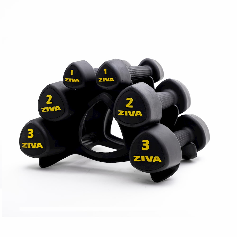 Haltères Studio Tribell Dumbellset (2 x 1kg, 2kg and 3kg)