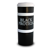Shakers - Gourdes Boite Doseuse Proteines et Complements Black Protein