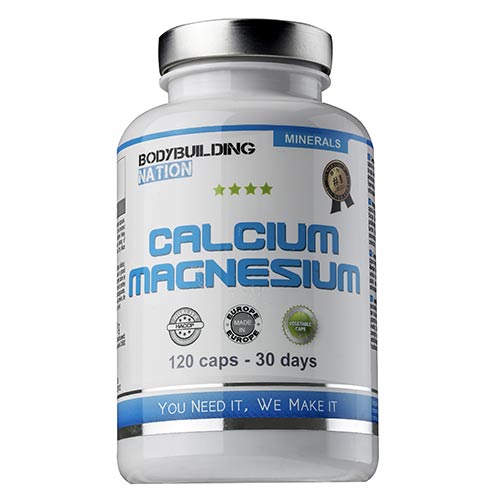 Encas Energétiques Calcium Magnesium BODYBUILDING NATION Pilulier de