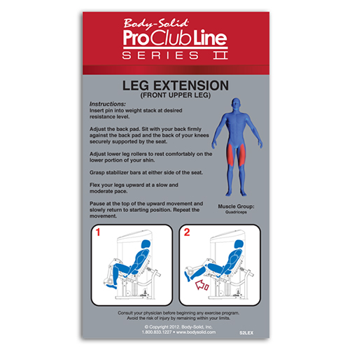 Poste Cuisses et Mollets Leg Extension 105 kg Bodysolid Club Line - FitnessBoutique