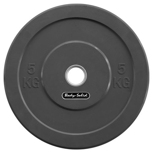 Olympique - Diamètre 51mm Bumper Disques Noir Bodysolid - FitnessBoutique