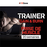 Coaching FITZONE Trainer Gain & Burn Homme 20 Semaines