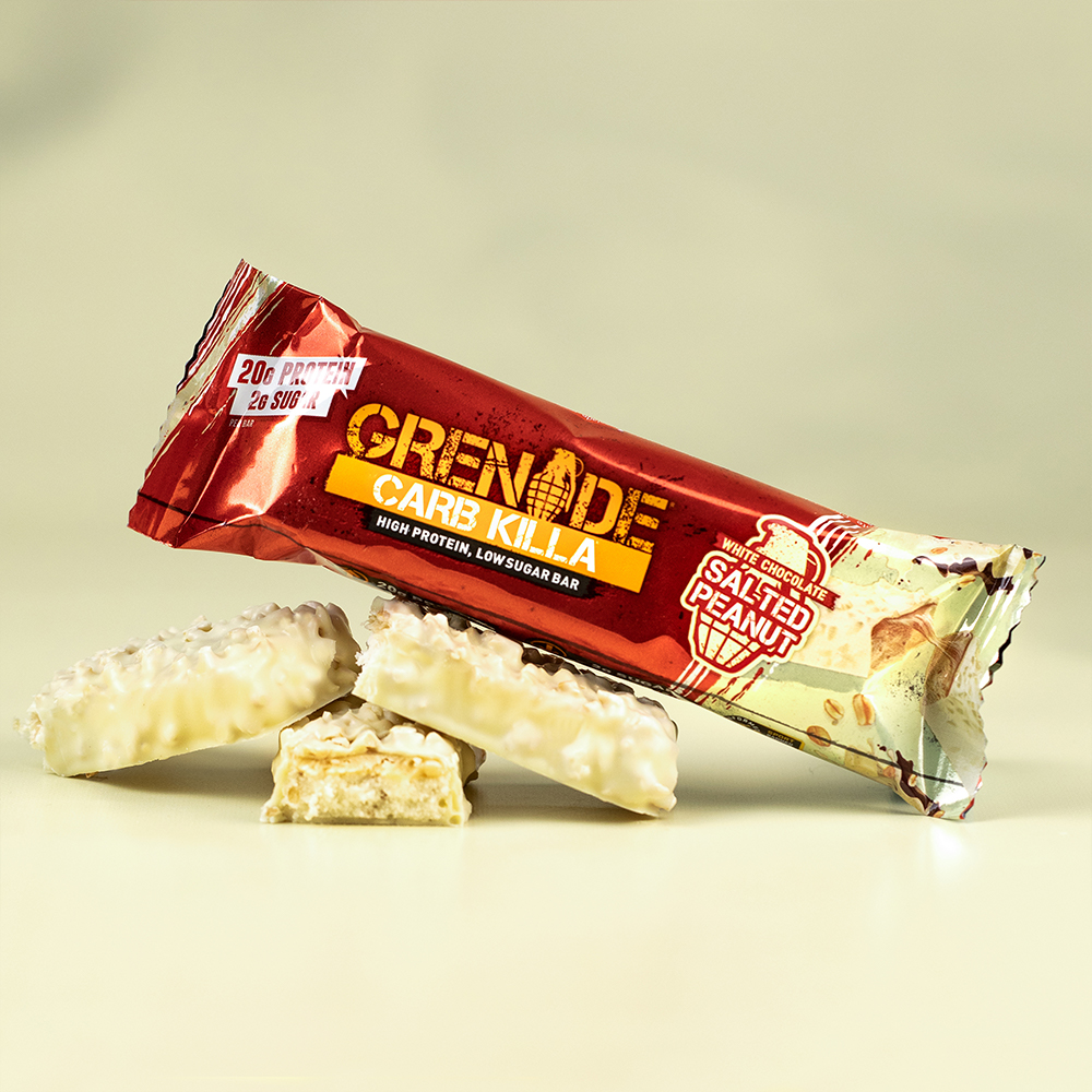 Protéines Carb Killa High Protein Bar GRENADE Chocolat Blanc Cacahuètes Salées 1 Barre de 60 g