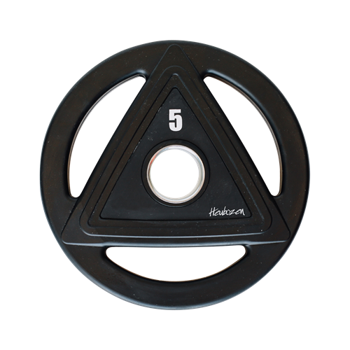 Disque Olympique - Diamètre 51mm Heubozen Disque caoutchouc olympique 5 kg Noir