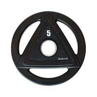 Disque Olympique - Diamètre 51mm Disque caoutchouc olympique 5 kg Noir Heubozen - Fitnessboutique