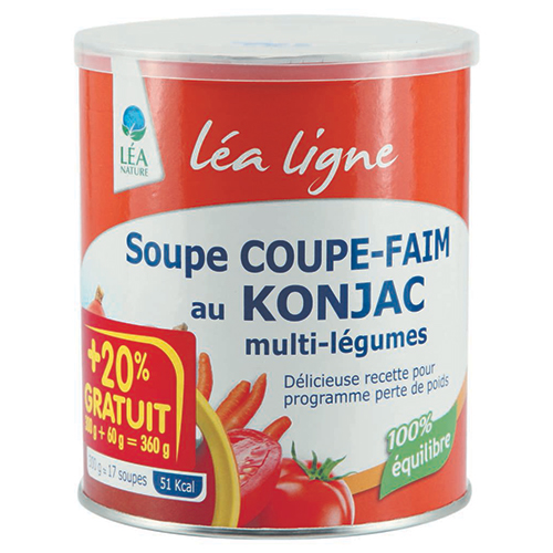 Coupe Faim Soupe Coupe Faim au Konjac +20% FLORESSANCE Pot de 360 g Multi  Legumes Indisponible - Fitnessboutique