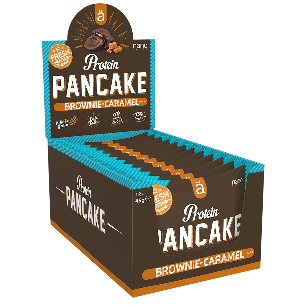 Encas Protéinés Protein Pancake NANO SUPPS Brownie Caramel Pancake de