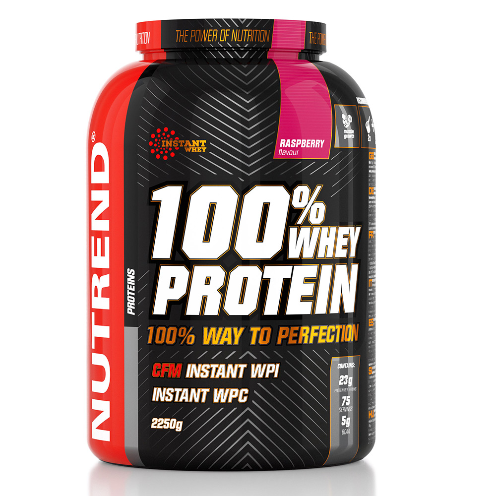 Whey protéine 100 Whey Protein NUTREND Framboise Pot de 2250 g