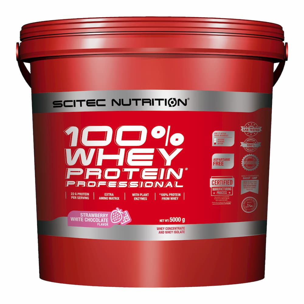 Whey Protéine 100 Whey Protein Professional SCITEC NUTRITION Fraise