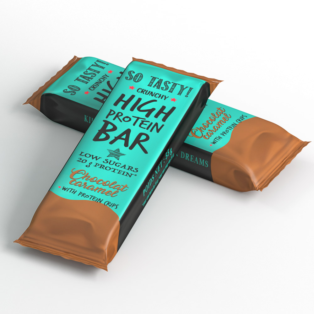  SoTasty High Protein Bar - Chocolat au lait & Caramel