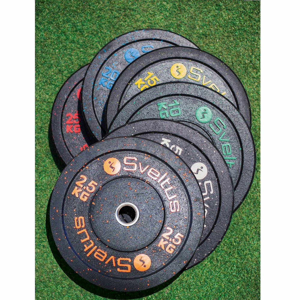 Disque Olympique - Diamètre 51mm Disque olympique bumper 20 kg Sveltus - FitnessBoutique