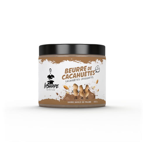 Beurre de Cacahuètes InShape Nutrition Beurre de cacahuètes Crunchy / Pâte à tartiner