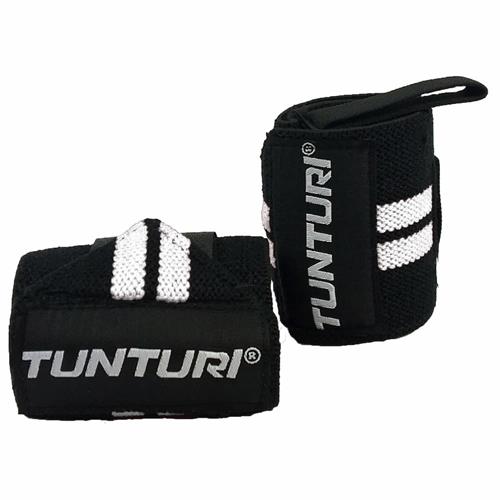 Accessoires Fitness Tunturi Wrist Wraps Noir et Blanc (la paire)
